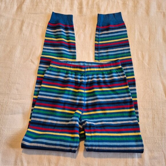 Hanna Andersson boys size size 140 or 10 pajama pants multi color stripes EUC - Picture 2 of 4
